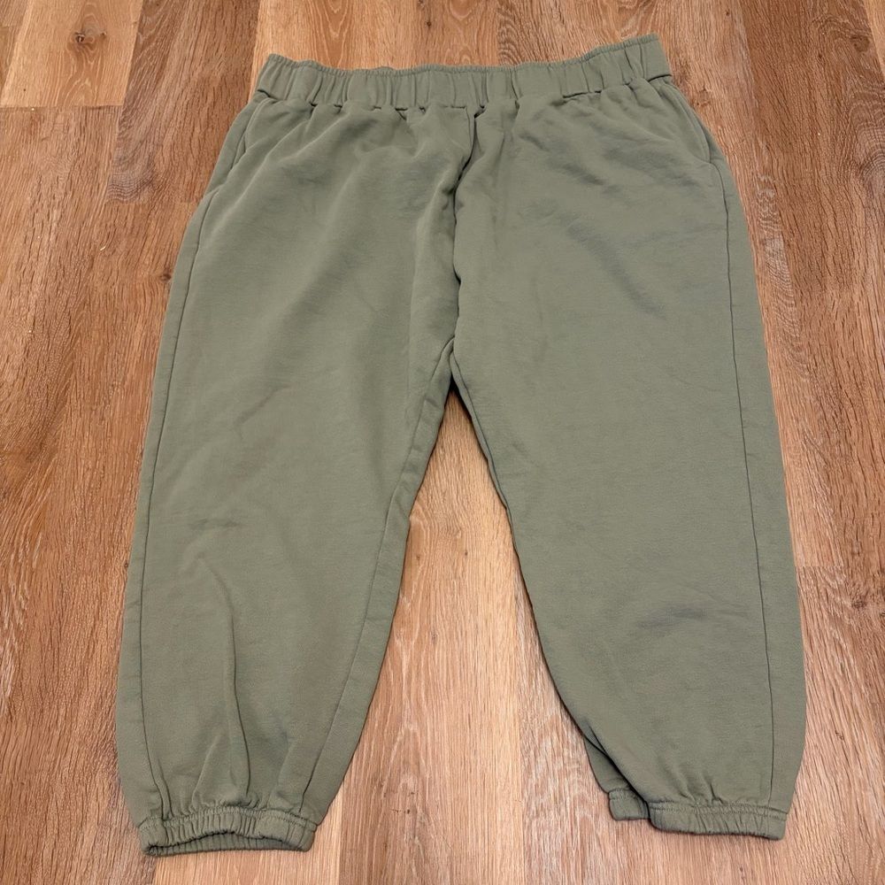 Pact Light Green Joggers Mens 3XL Organic Cotton Sustainable Stretch Spring
